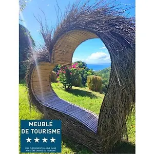  Hébergement de vacances 4 étoiles, La Vieille Sucrerie St Claude Guadeloupe, Jacuzzi Privatif, Vue Exceptionnelle Sur La Des Caraïbes Guadeloupe